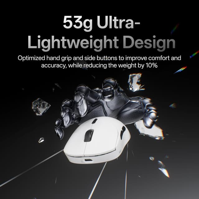 Detalle de Rapoo VT2 wireless gaming mouse 8K