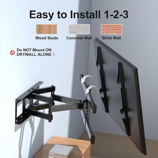 Thumbnail 6 de Suptek Full Motion TV Bracket 32-84