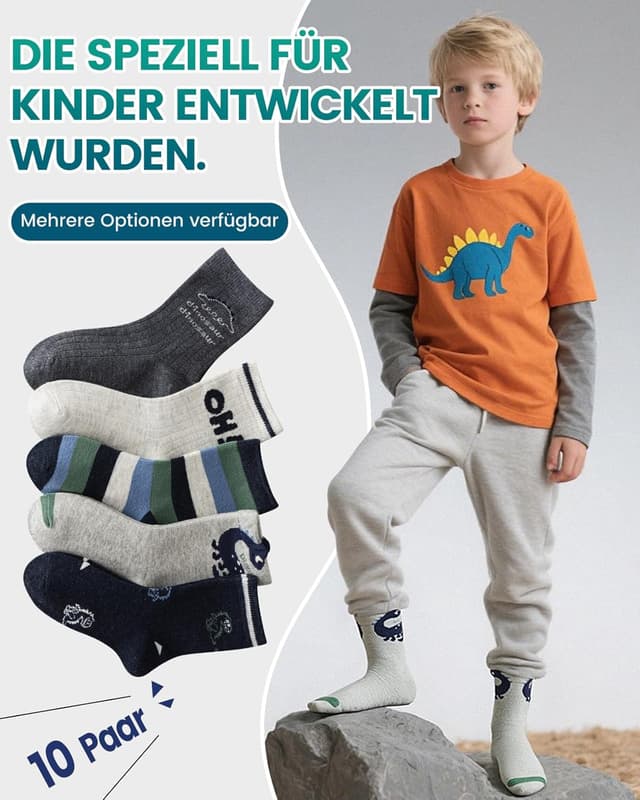 Detalle de Kyopp Socken 10 Paar Kinder Crew Socks