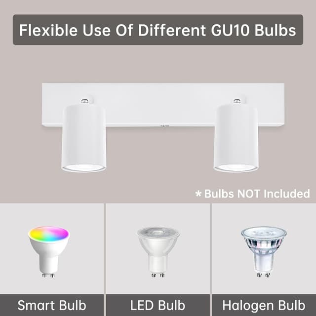 Detalle de Ketom faretti GU10 orientabili 2 luci