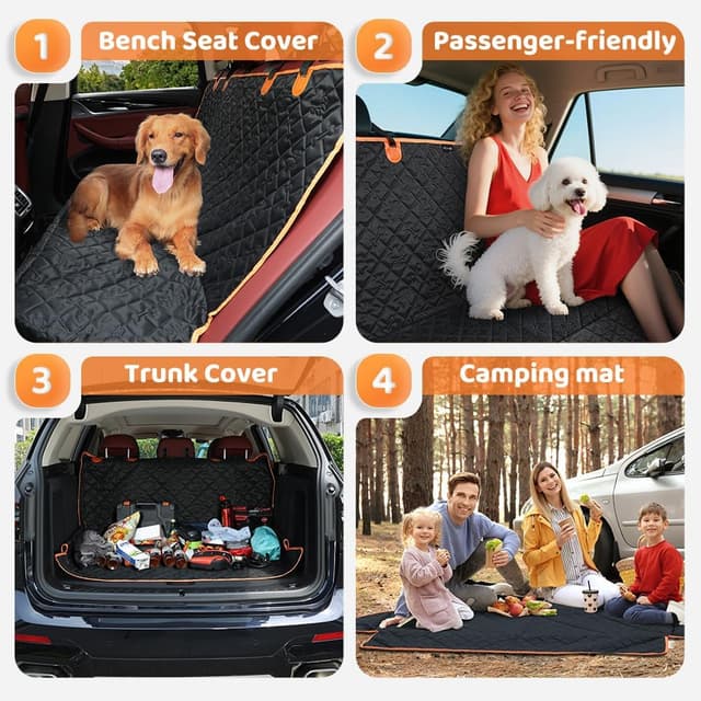 Thumbnail 6 de KYG Dog Car Seat Cover 132x58x46 cm