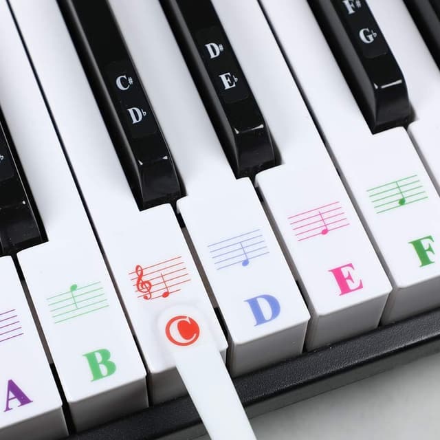 Thumbnail 2 de Piano Stickers for 88/61/49 Keys — note labels