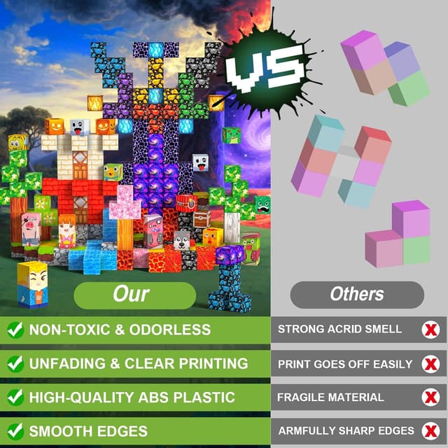 Thumbnail 5 de Bloques Magnéticos Construcción 220 piezas 2 cm