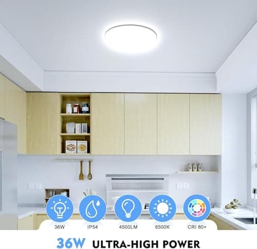 Detalle de Swoieltr plafón LED de techo 36W 4500lm