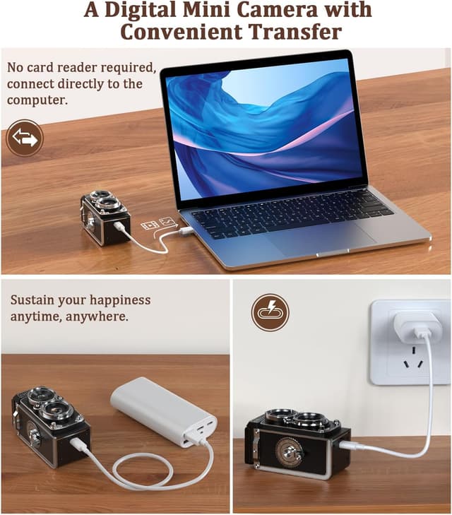 Detalle 1 de CHUZHAO Mini Retro Digital Camera 12MP