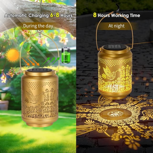 Thumbnail 1 de Hummingbird Solar Lanterns 8h 🏮