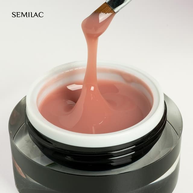 Detalle 2 de Semilac Builder Gel Cover Pink Beige 15g Aufbaugel