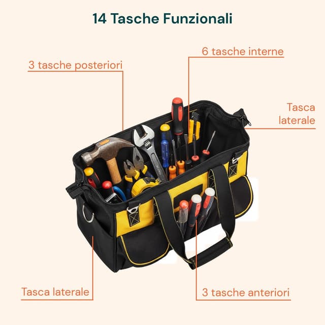 Thumbnail 2 de Daimann Borsa Porta Attrezzi 36x26x21 cm