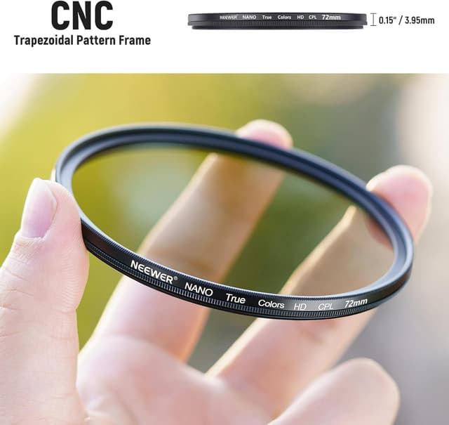 Thumbnail 5 de NEEWER 72mm True Colours CPL filter