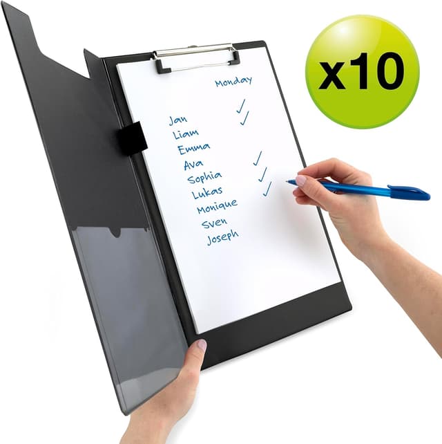 Detalle 2 de Rapesco 1520A Carpeta portapapeles A4+ 10 unidades