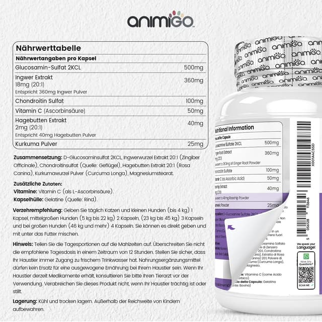 Detalle 2 de Glucosamin Chondroitin Komplex 180 Kapseln