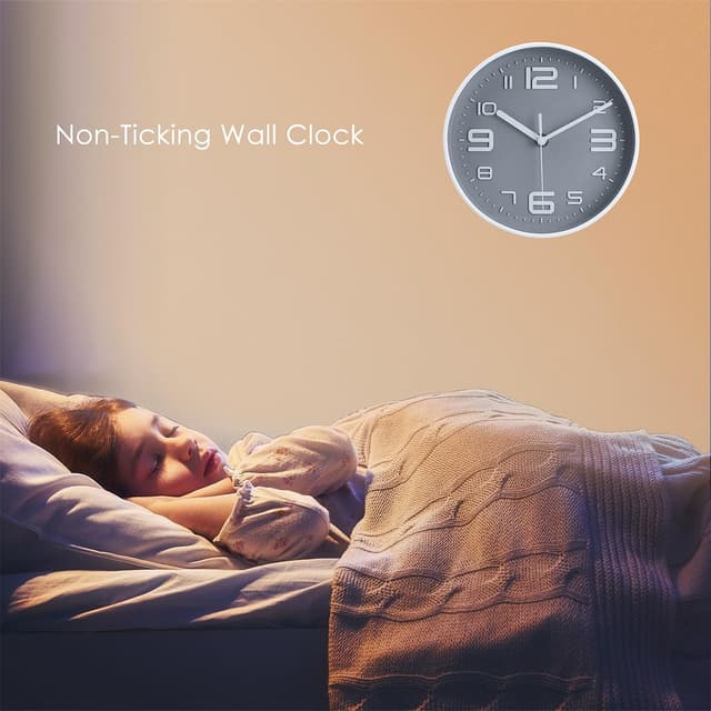 Thumbnail 3 de Topkey 12 Inch Silent Wall Clock