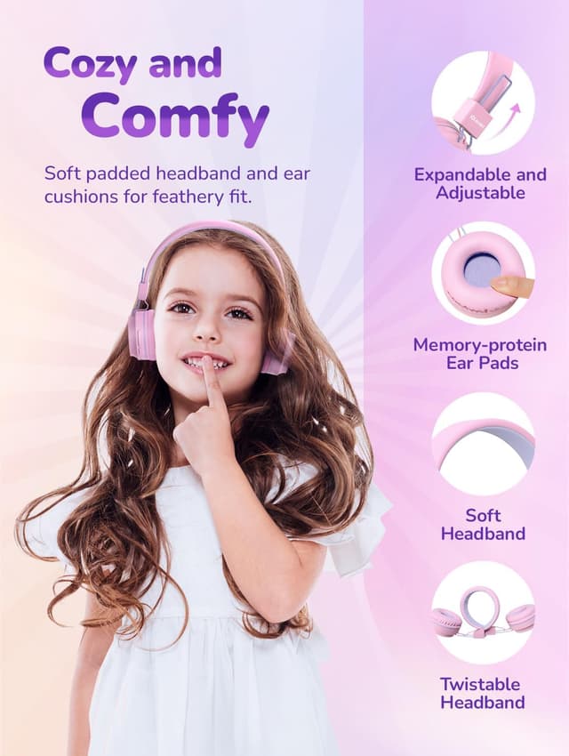 Thumbnail 5 de iClever Bluetooth Kinder Kopfhörer 25 Stunden