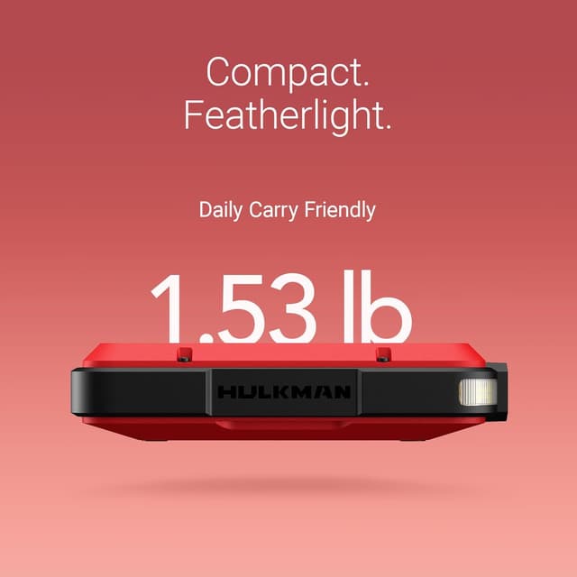 Detalle 2 de HULKMAN Alpha Ultra Red Avviatore portatile 12V 1250A (44,4Wh) con display LED e IP65