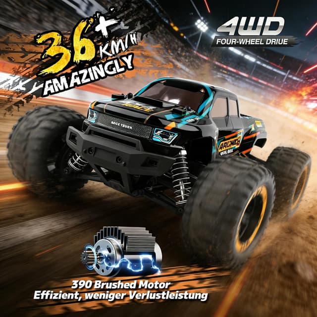 Detalle 2 de HAIBOXING Ferngesteuertes Auto 4WD 1:16 36 km/h Geländewagen