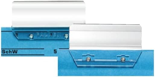 Detalle de Herlitz Voll-Sichtreiter für Hängeregistratur, transparent, 6 cm breit (50 Stück)
