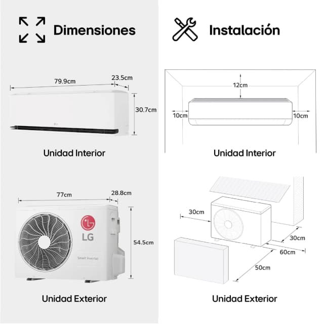 Detalle 2 de LG MAGNA12SX.SET Inverter con WiFi