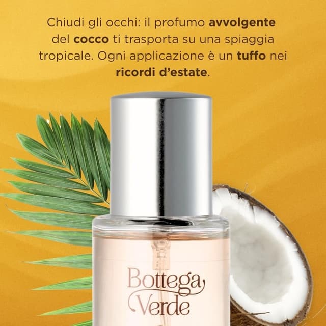 Detalle de Bottega Verde Eau de toilette Cocco 30 ml – profumo donna con vaniglia e note fiorite