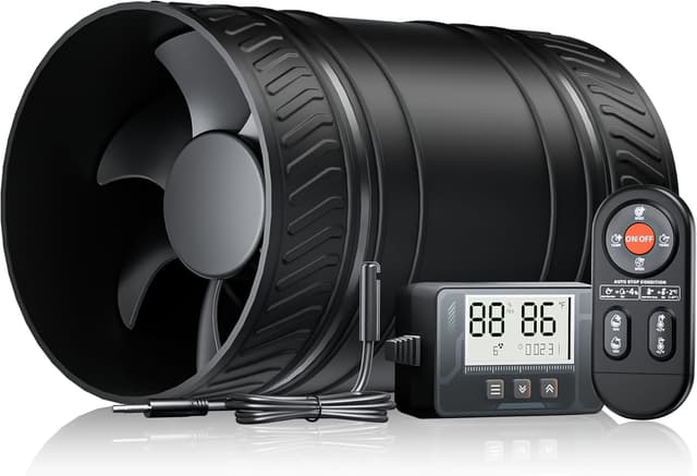 Thumbnail 6 de SBONNI 100 mm Rohrventilator regelbar 🌀