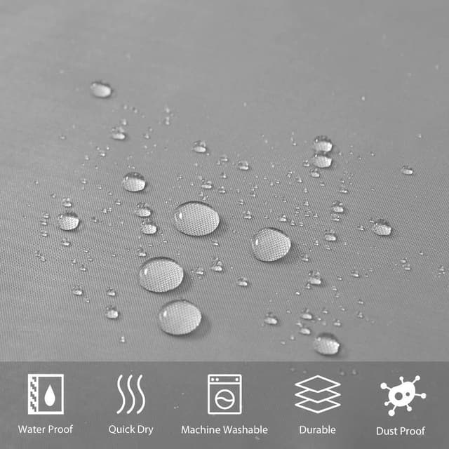 Detalle 1 de Furlinic Rideau de douche anti moisissure 180x210