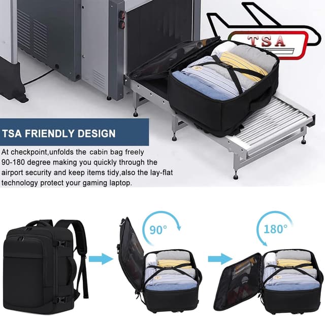 Thumbnail 6 de ENZOSUM Zaino da viaggio 24L 40x30x20 per cabina