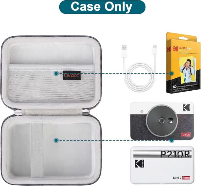 Detalle de Canboc instant photo printer carry case grey