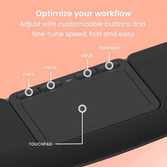 Thumbnail 6 de Contour Touch Ergonomic Touchpad Wired: touchpad ergonomico con appoggio comfort e controlli rapidi