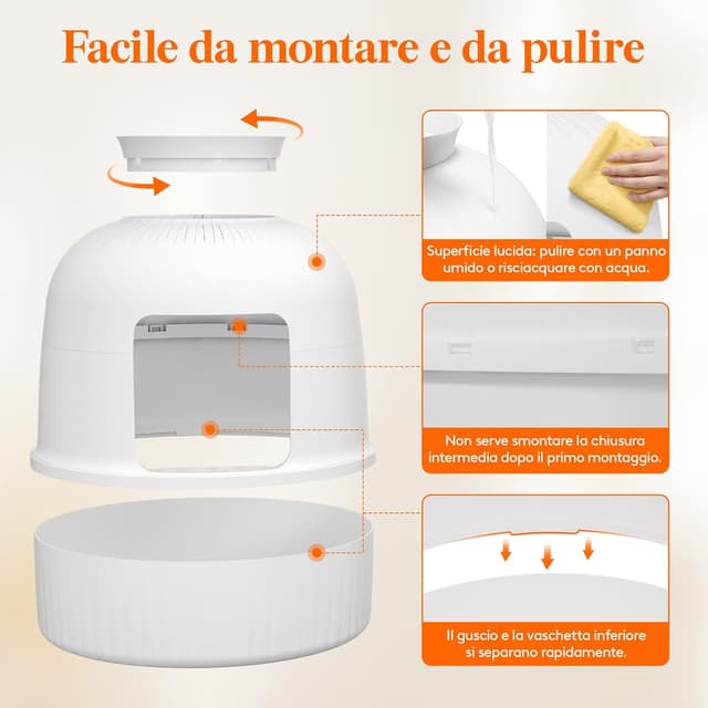 Thumbnail 3 de Lifewit Lettiera nascosta 48x120 cm