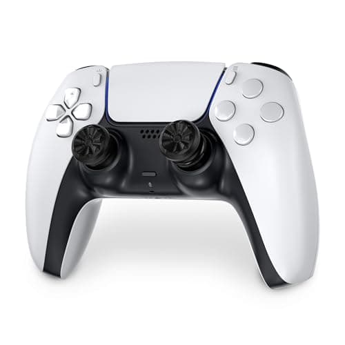 Detalle de KontrolFreek FPS Freek Galaxy Black para PS4 y PS5: grips de rendimiento con doble altura (tira alto y medio)