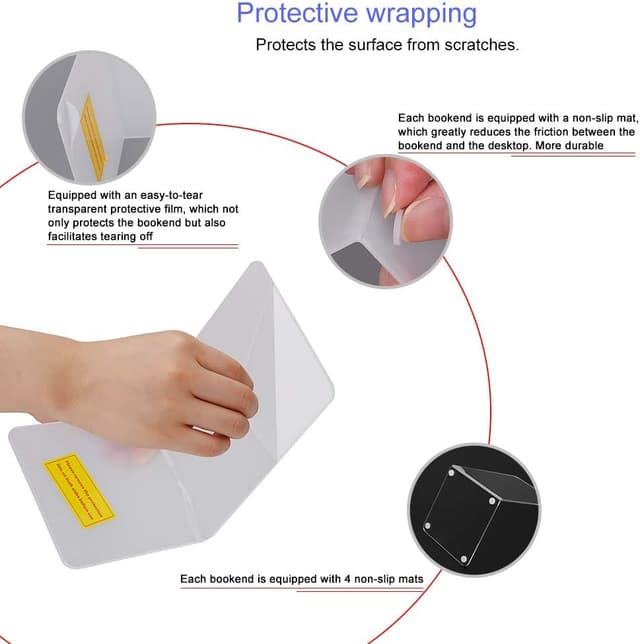 Thumbnail 2 de MerryNine Acrylic Bookends Pair