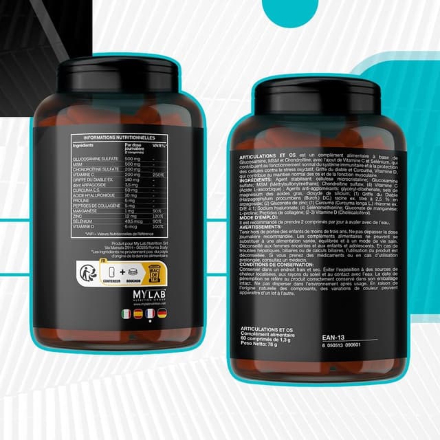 Thumbnail 3 de ARTICOSS Glucosamine Chondroïtine MSM 60 comprimés