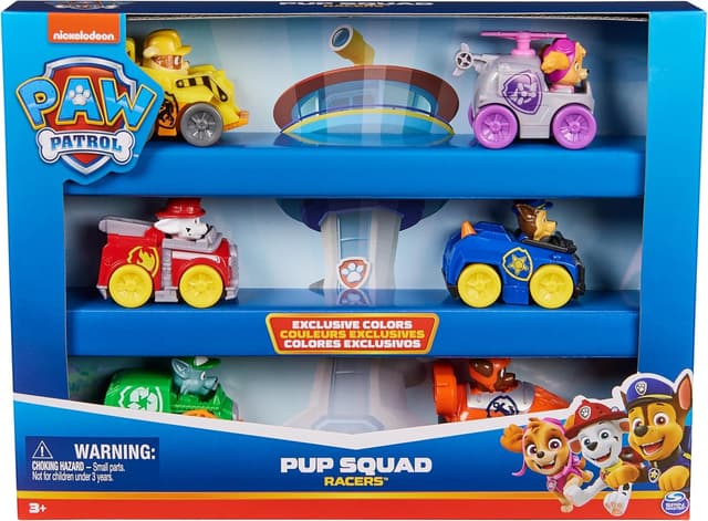 Thumbnail 6 de Coffret Cadeau Paw Patrol Pat Patrouille – 6 Racers Pup Squad (voitures + chiots) à collectionner