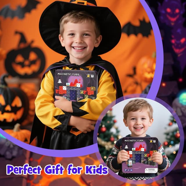 Detalle de STEM MATCH Jouets de construction magnétiques de voyage – boîte portable en fer, 49 pièces (Explorateurs de grottes)