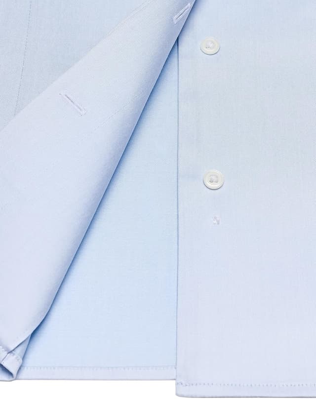 Detalle 2 de Vincenzo Boretti chemisier slim-fit à élastique col calice, facile à repasser