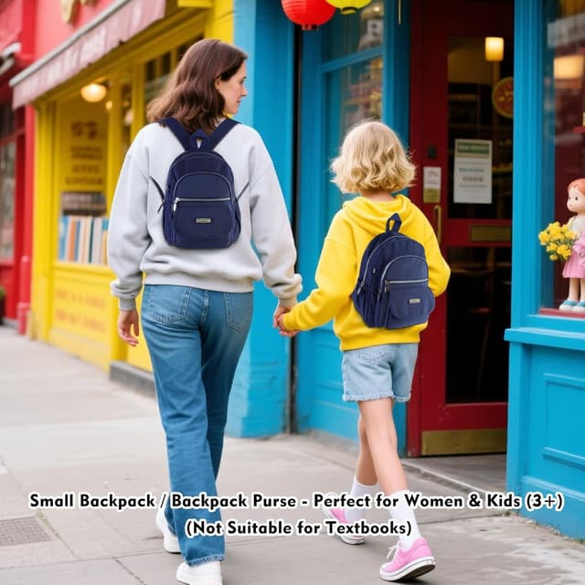 Detalle 2 de AOTIAN Mini-Rucksack für Mädchen & Damen (7 Liter) – leichter Daypack mit mehreren Fächern