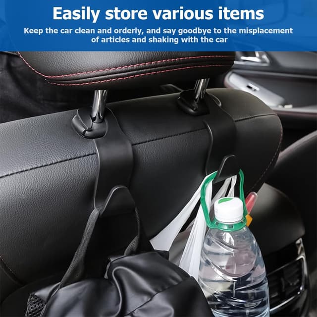 Thumbnail 5 de Car Headrest Hooks 4PCS for Back Seat Organizer