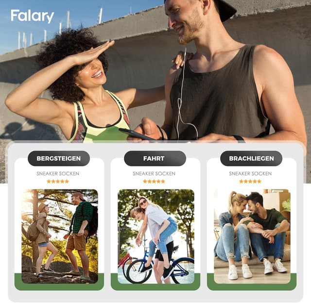 Thumbnail 1 de FALARY 10 Paar Sneakersocken