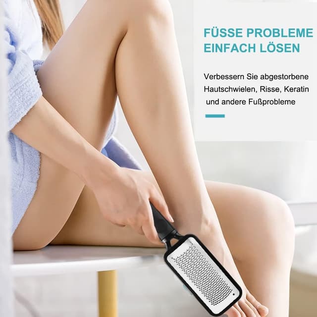 Detalle 2 de WUJUN Hornhaut-Hobel & Fußraspel 2er-Set