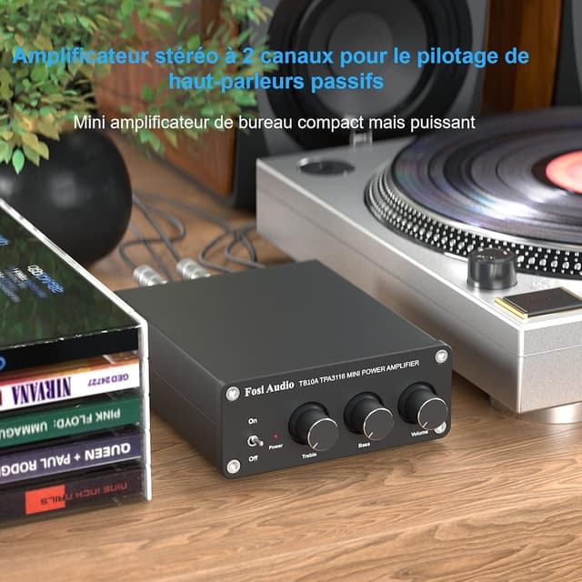 Detalle de Fosi Audio TB10A ampli stéréo 100 W ⚙