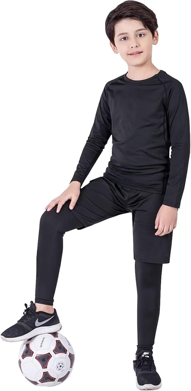 Thumbnail 4 de Adixun Kids Base Layer Set Boys Football Skin