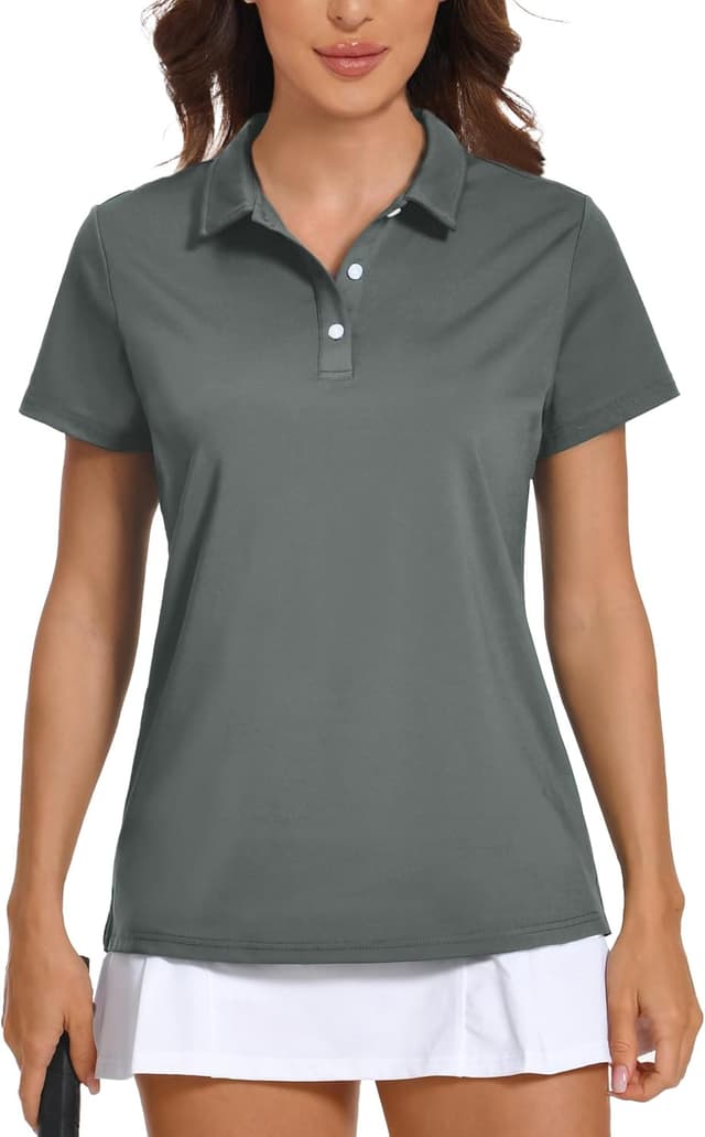 Detalle 2 de KEFITEVD Women’s Quick Dry UPF 50+ Golf Polo Shirt (Short Sleeve)