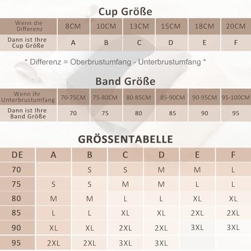 Detalle 2 de Jiuday BH ohne Bügel Push Up Bustier mit V-Ausschnitt – nahtloser, gepolsterter Bralette für sicheren Halt