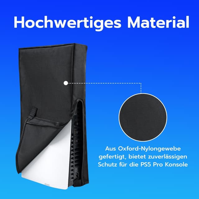 Detalle de Tolesum Schutzhülle für PS5 Pro – Staubschutz Dust Cover (schwarz, nicht für PS5/PS5 Slim)