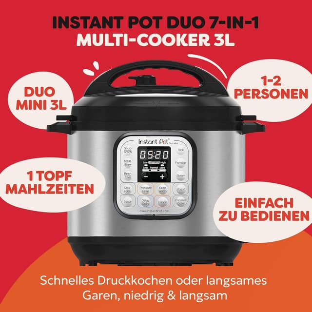 Thumbnail 2 de Instant Pot Duo 30 Elektro-Multikocher 3L