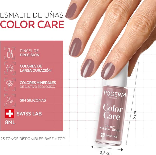 Thumbnail 4 de PODERM Esmalte Tea Tree 2 in 1 10 ml