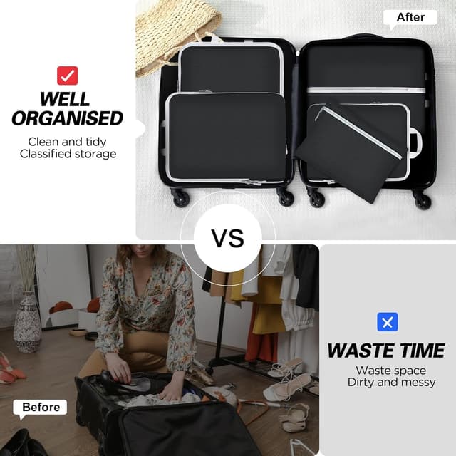 Thumbnail 2 de Compression Packing Cubes for Suitcases