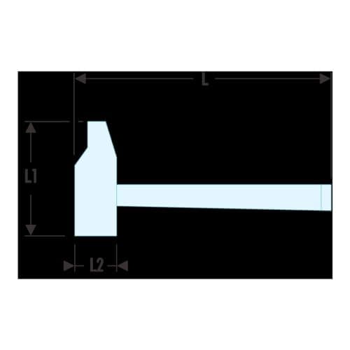 Thumbnail 2 de FACOM 200C.32 - Martillo ajustador de grafito, 585 gr 🔨