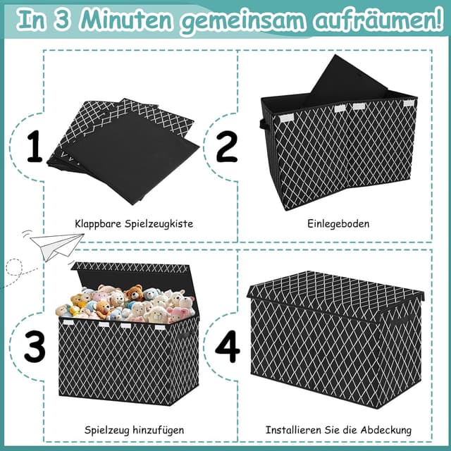 Thumbnail 3 de VERONLY Aufbewahrungsbox 83L Spielzeugkiste