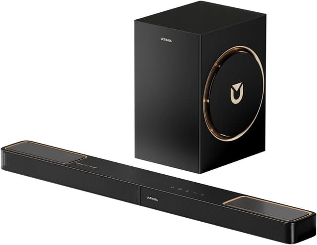 Detalle de ULTIMEA Soundbar 3.1.2 mit 6,5-Zoll-Subwoofer, HDMI eARC & Bluetooth 5.4 (Skywave F30 Boom) – Heimkino für TV