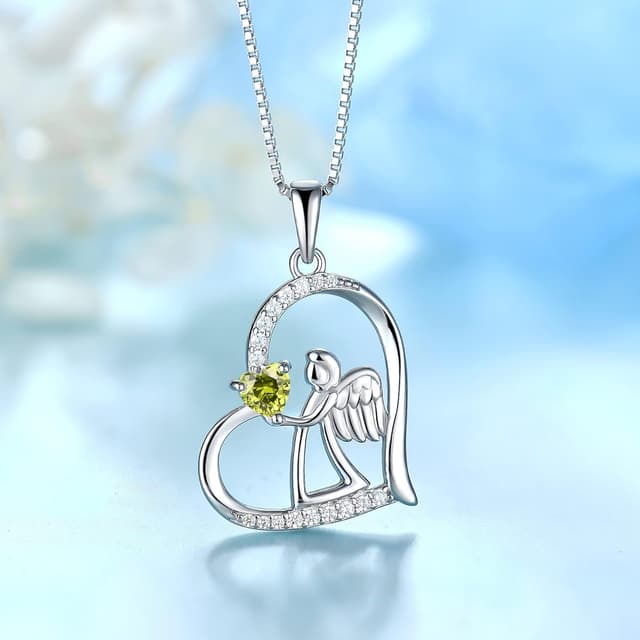 Detalle de FJ Herz Schutzengel Kette 45 cm